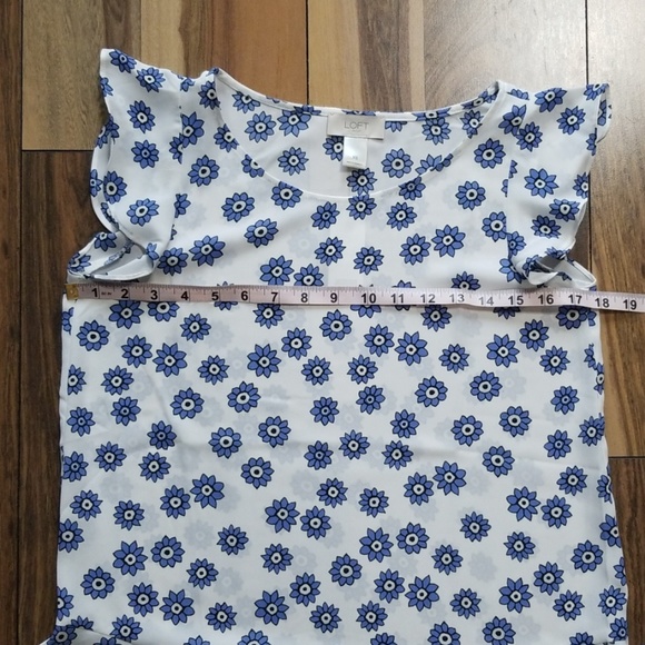 Loft peplum floral top - Picture 4 of 8